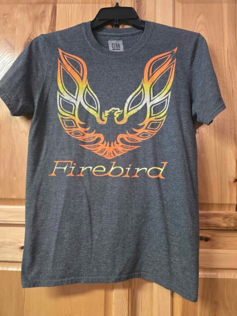 GM Firebird Eagle Gray Graphic Tee Official Licensed Product Size Medium